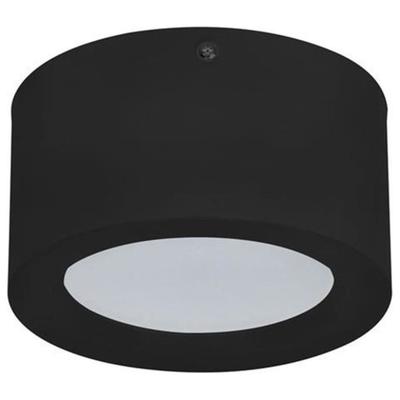 Czarny okrągły plafon LED 10W 4200K