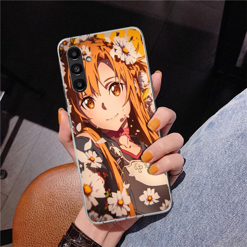 

Anime Sword Art Online SAO Phone Case For Samsung Galaxy A17 A16 A15 A14 A13 A57 A56 A55 A54 A53 A37 A36 A35 A34 A33 A26 A25 A24 Samsung A73