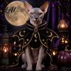Mantello Decorativo per Animali Domestici Costume da Strega per Gatto di Halloween Mantello Fantasma Carino Costume Divertente per Feste Abbigliamento per Festival Cosplay da Gattino per Accessori Festivi
