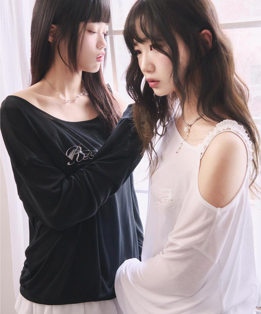 Leijeumiya Baby Glass Sheer Pullover [White]