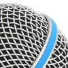 Replacement stainless steel microphone ball head grille for Beta58A, durable windproof foam filter, wide compatibility, inner foam filter