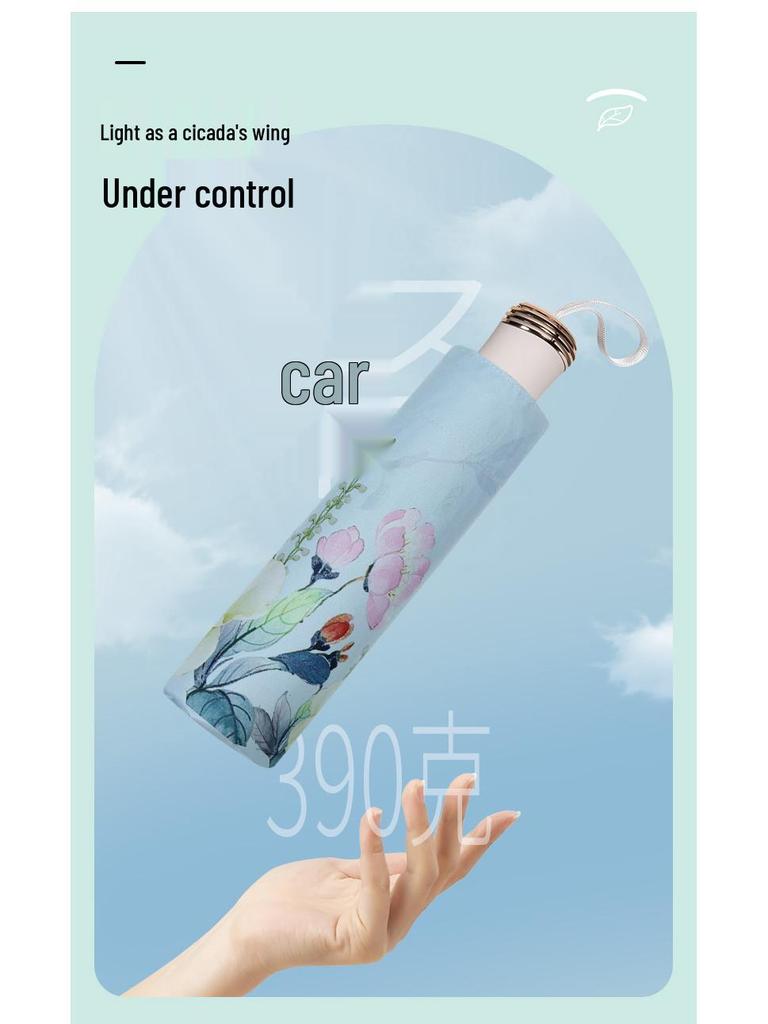Baolizi Dual-Layer UV Protection Sun & Rain Umbrella for Women