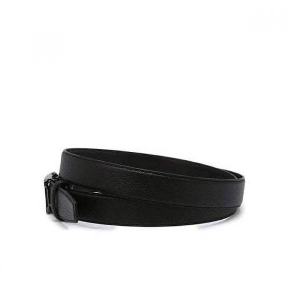 Daks Black Check Pattern Embossed Matte Buckle Cowhide Automatic Belt Dbbe6f088