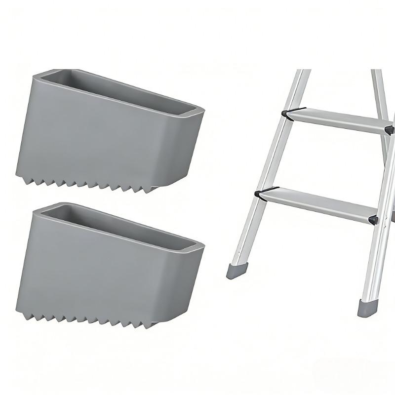 Multi-purpose ladder leg pads 2/4pcs, anti-skid rubber foot sleeves, shockproof and insulating for step ladders