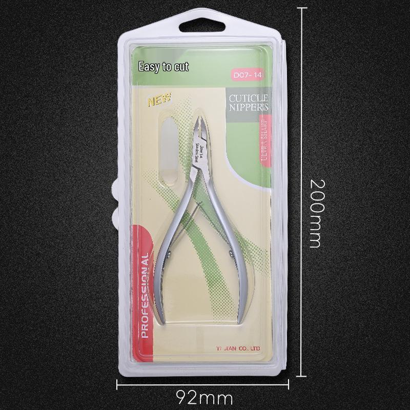 Easy Cut D07-14 Matte Cuticle Nipper Set - Sharp Blade Manicure Tool for Salons