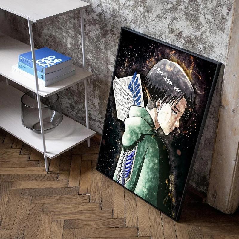 80s Retro Anime Characters Attack on Titan Japan Painting Canvas Print Posters for Room Living Manga Art Home Wall Decor Picture