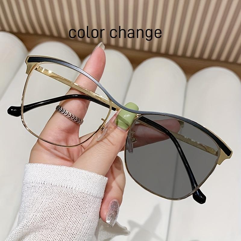 Trendy Blue Light Blocking Glasses For Women Fashionable High End Anti Radiation Eyewear With One Piece Beam Frame