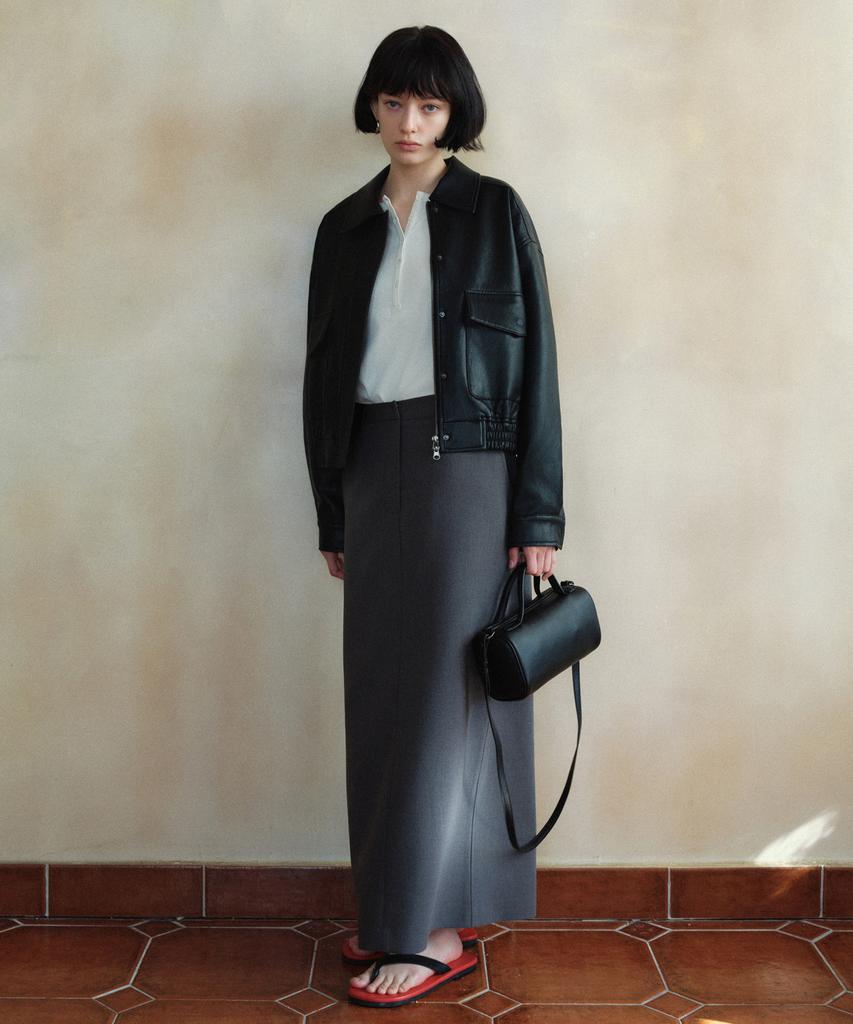 SIYAZU Siot4186 Smooth Faux Leather Blouson_Black