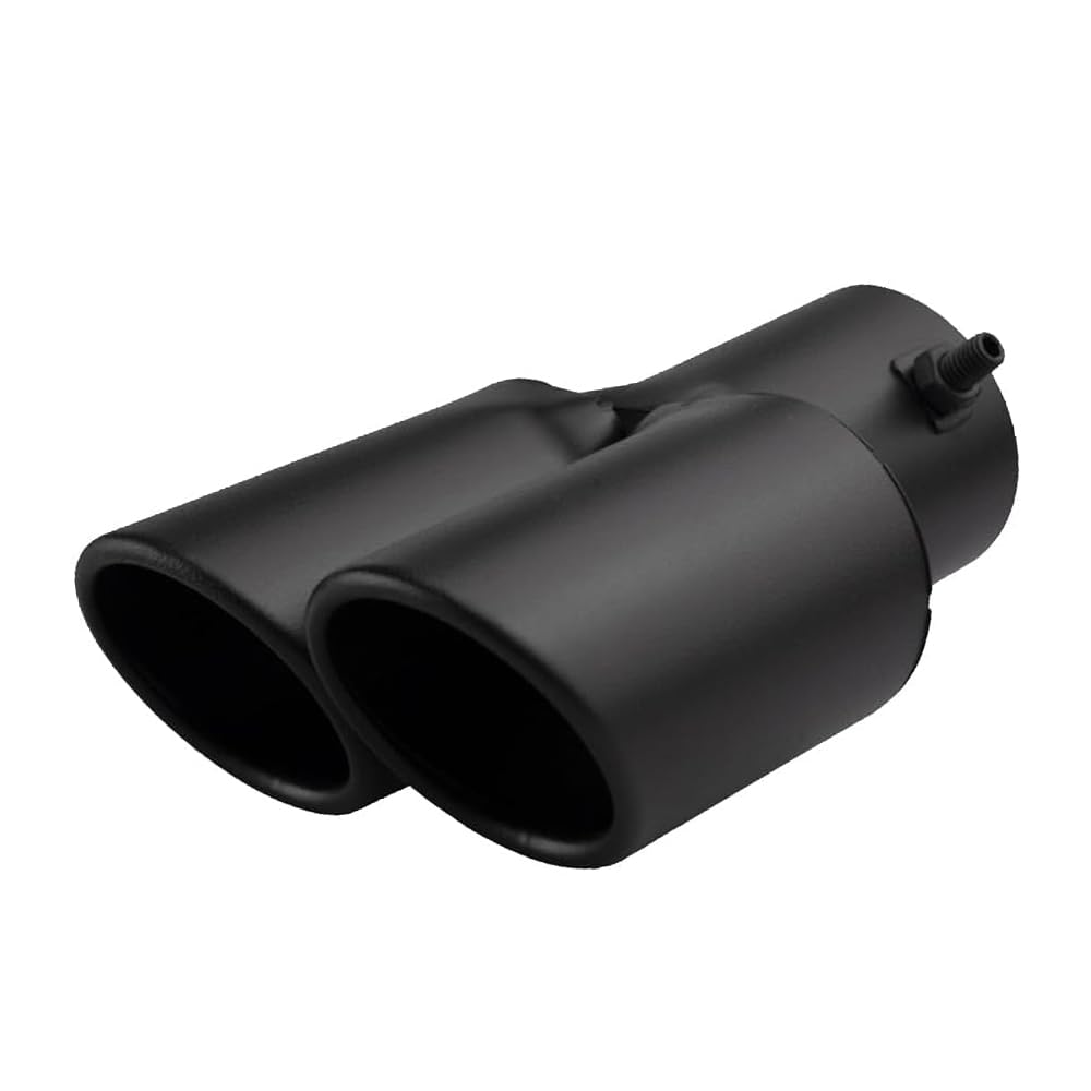 

srasakan Car Muffler Cutter, Straight Type, 2 Openings, 2.5 Inch Diameter, Exhaust Tip, Stainless