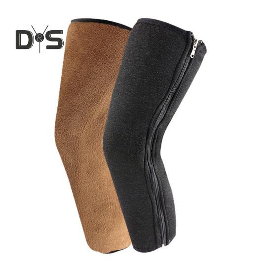 

1 пара наколенников, утепленные наколенники с флисовой подкладкой, эластичные теплые наколенники, зимние наколенники для коленей, страдающих артритом, катания на лыжах, велоспорта 50cm коричневый