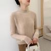 Women's 2025 Autumn/Winter Cashmere Loose Knit Sweater with Half-High Neck