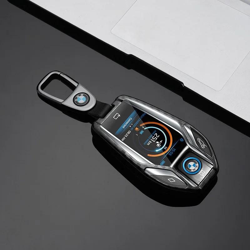 BAGG9 Car Sticker Alloy New TPU Car Key Case Cover Shell Keychain For BMW 5 7 Series G11 G12 G30 G31 G32 I8 I12 I15 G01 G02 G05 G07 X3