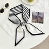 Silk scarf long strip new fashion tie bag ribbon streamer versatile small scarf bow headband headgear decorative belt
