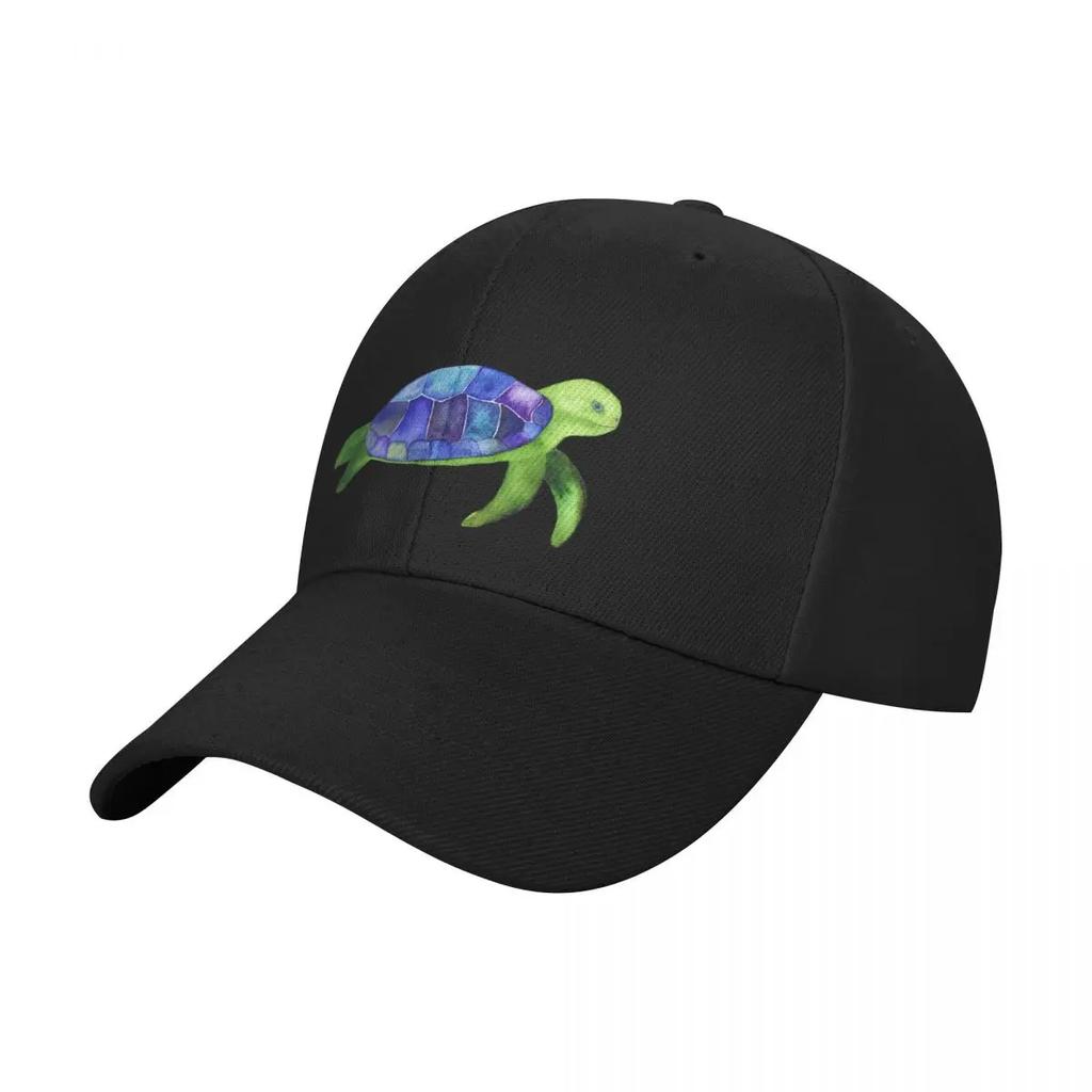 Vibrant Sea Turtle Baseball Cap Hat Unisex Unique Hats Golf Hat Genuine Caps Unisex Womens