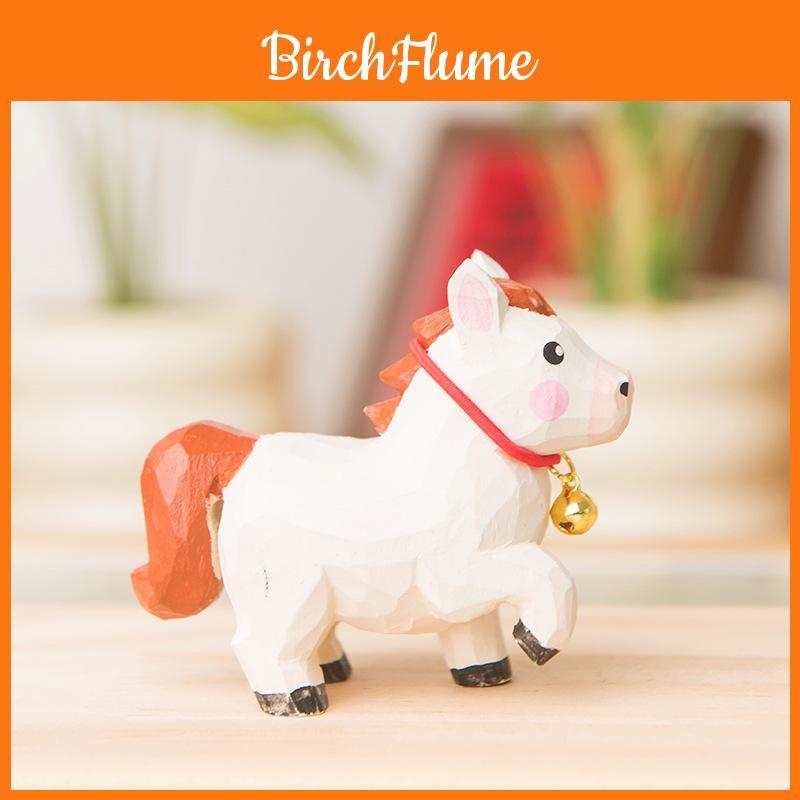 Wooden Zodiac Small Horse Decor With Handcrafted Craft For Home And Office Decor