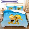 3pcs Maya the Bee Bedding Set Duvet Cover Closure Includes 1 Duvet Cover & 2 Pillowcases, Soft and Comfortable for All Seasons.