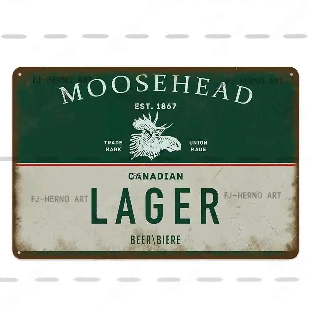 Vintage Beer Metal Sign Decorative Plaque - Retro Plate for Wall - Ideal for Bar Pub Club Dad's Garage Workshop Poster Decor