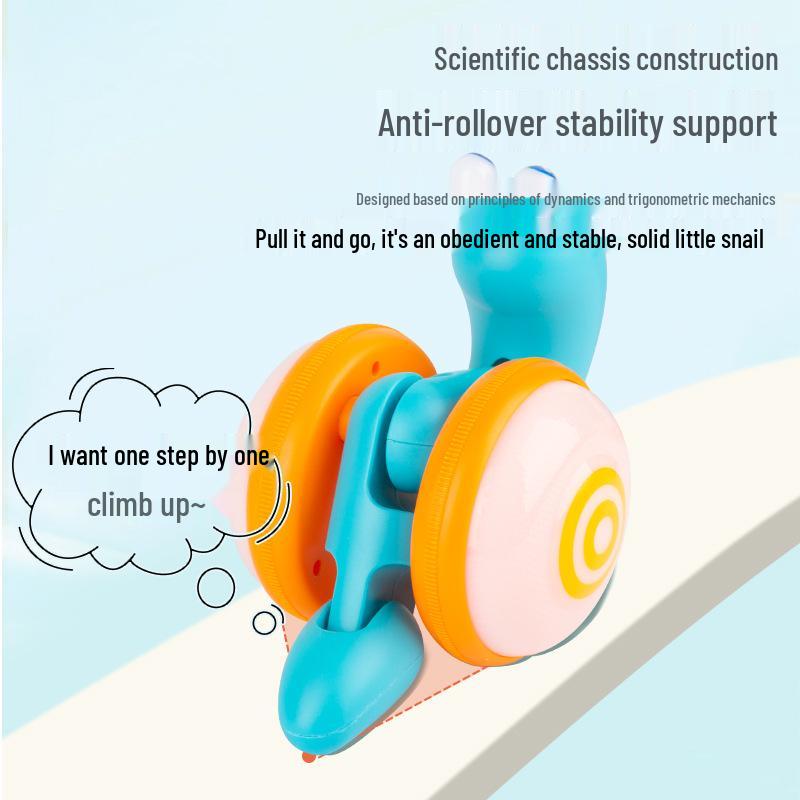 **Free Shipping: Popular Musical Snail Baby Walker & Crawler Toy with Pull Leash**