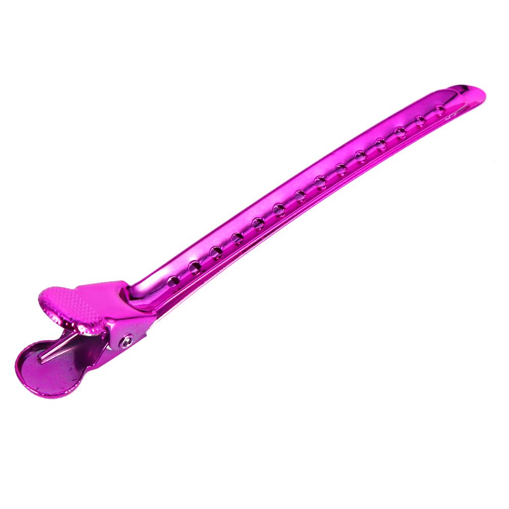 12PCS/Set Salon Hair Grip Barber Sectioning Clamp Hairpin Styling Tools Accessories( Red)