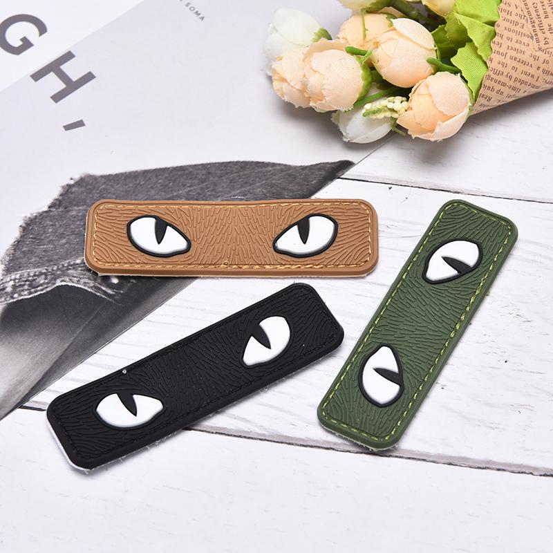 1 Stück Katzenaugen-Hakenverschlüsse, taktischer Glow-Applikations-Patch, Hut, Uniform, Rucksack