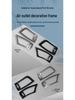 Stainless Steel Dashboard Air Outlet Frame for Toyota Alphard Vellfire 2015-2022, 30 Series