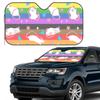 LGBTQ Pride Rat Pattern Rainbow Sunshade Windscreen Car Front Windshield Window Sun Visor Accessories Covers