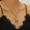 Retro Dark Personality Men Three Skull Necklace Pendant