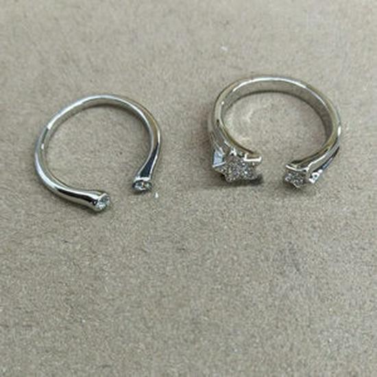 18k Gold Plated Zirconia Star Ring - Korean Style, High-End Trend, Cold Aesthetic Jewelry for Women