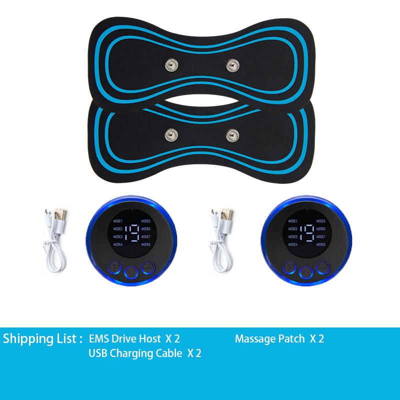 Portable 8 Mode EMS Cervical Vertebra Massage Patch Neck Rechargeable Massager for Muscle Pain Relief Cervical Massage