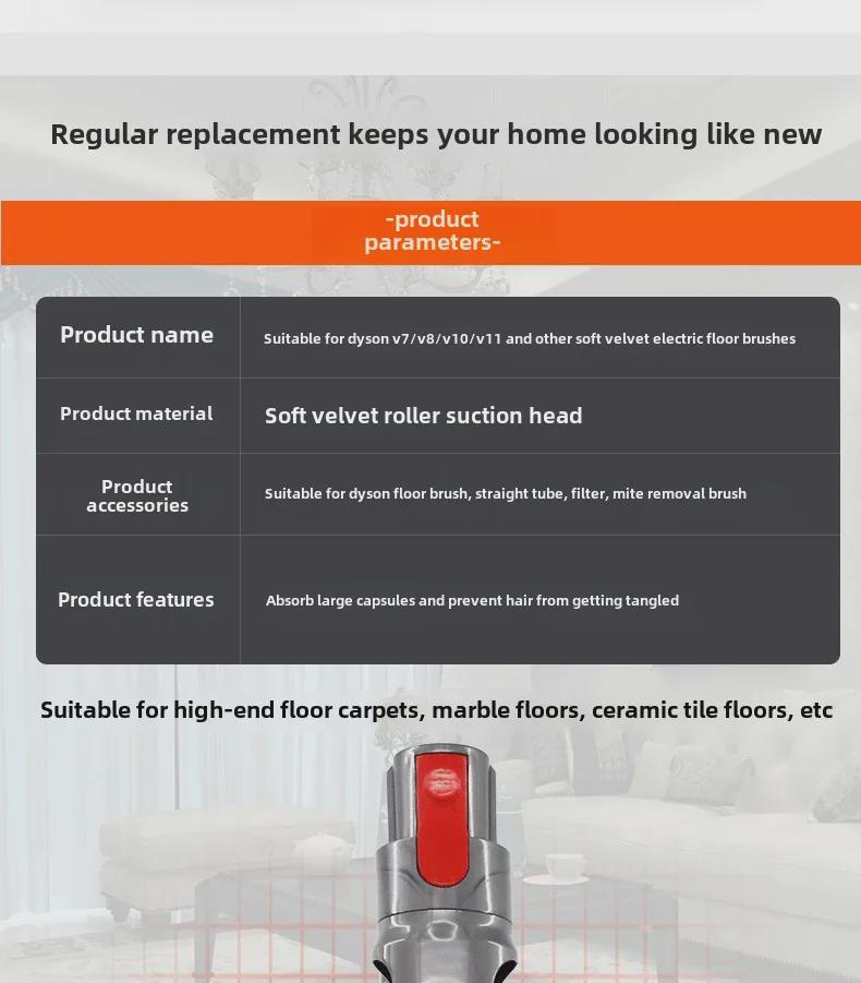 Compatible Brush Head for Dyson V7, V8, V10, V11, Slim Vacuum Cleaners