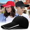 Adjustable Baseball Cap For Men With Curved Brim Cotton Sun Protection Casual Summer Wear