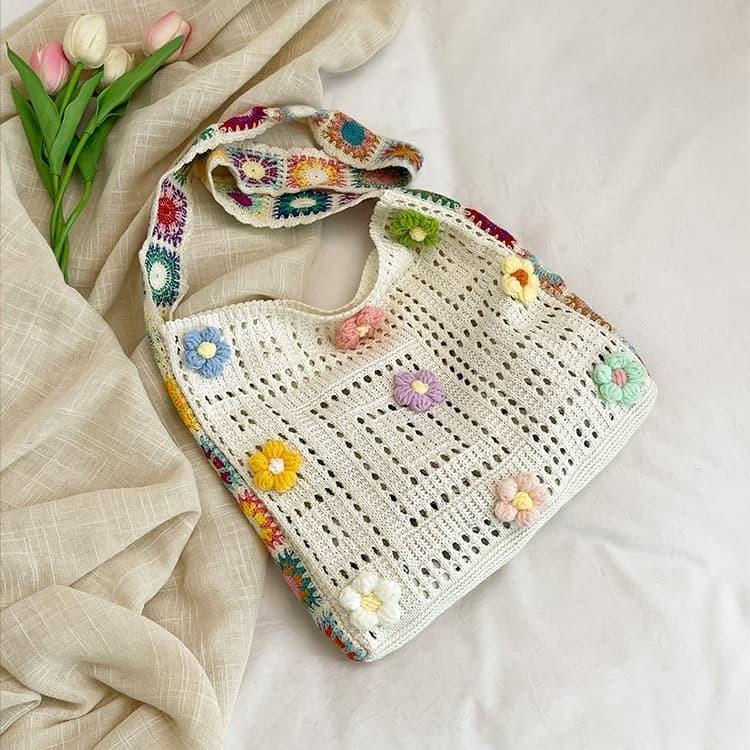 Böhmische gewebte Tasche Einzel Schulter Diagonal Rucksack