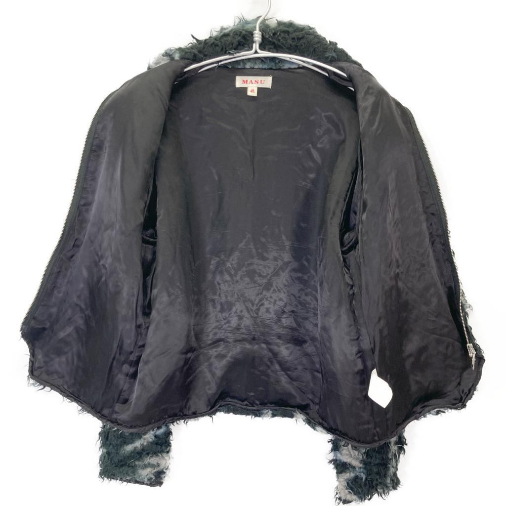 MASU 2022 MVFW-BL0622 FUTURE X Faux Fur Jacket Jacket 48 black/navyUsed