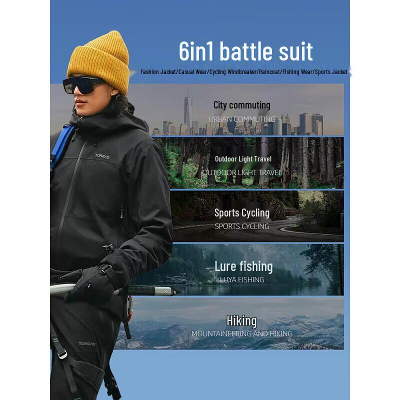 TOREAD Women's Waterproof Hiking Shell Jacket