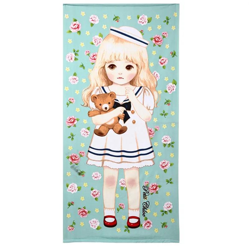 70x150cm Microfiber Colorful Printed Absorbent Beach Towel Adult Swimwear Cover Bathroom Bath Mat