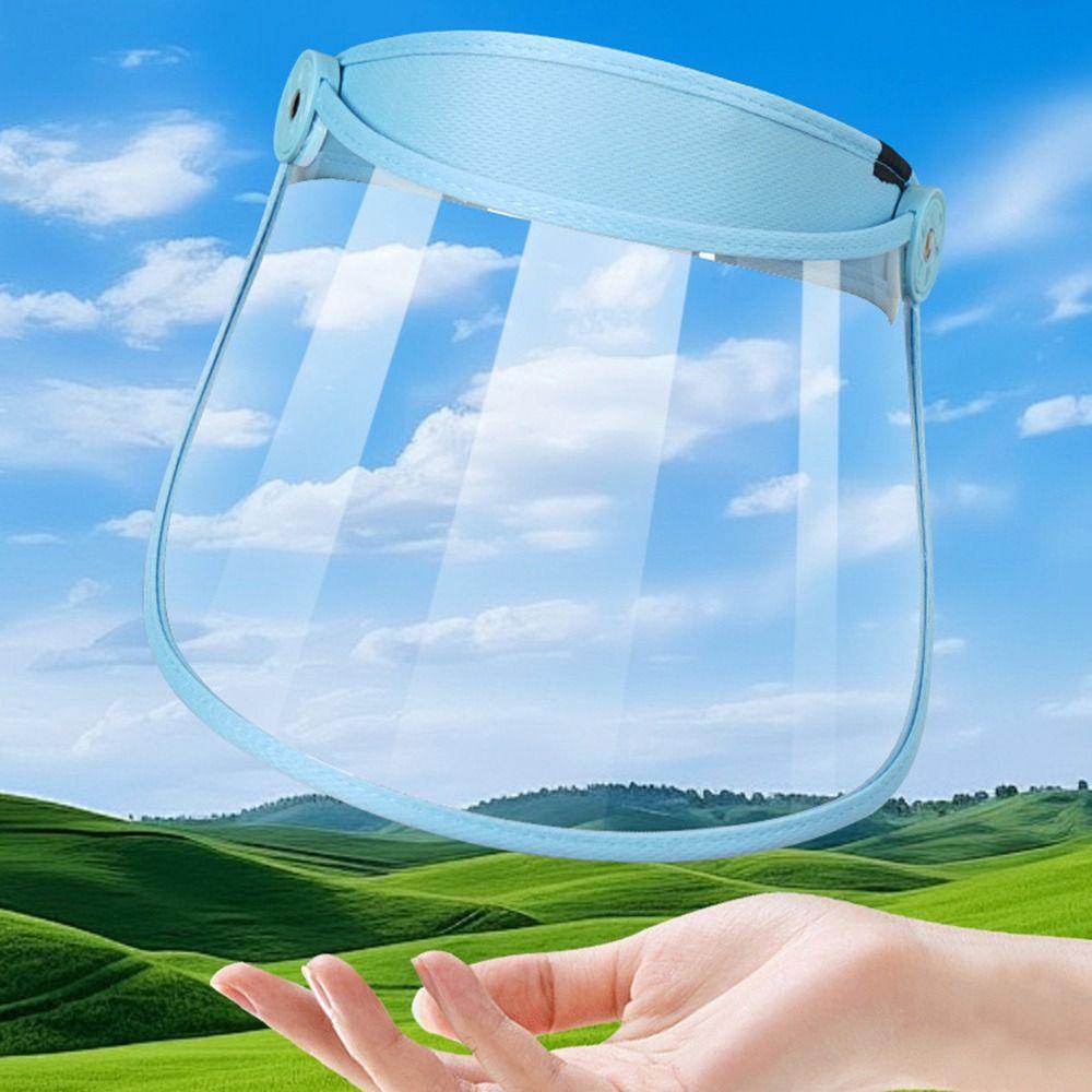 Reusable Clear Face Cover Breathable Full Face Shield  Outdoor Activities
