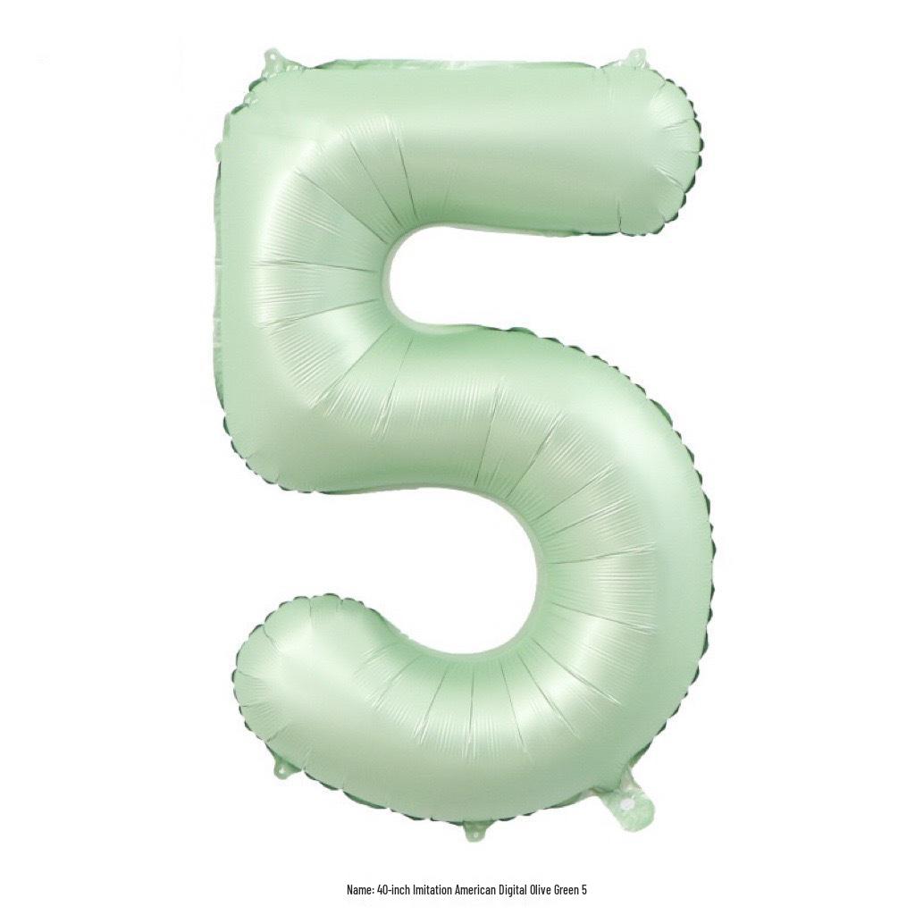 40-Inch Cream Number Balloon for Kids' First Birthday Party Decoration