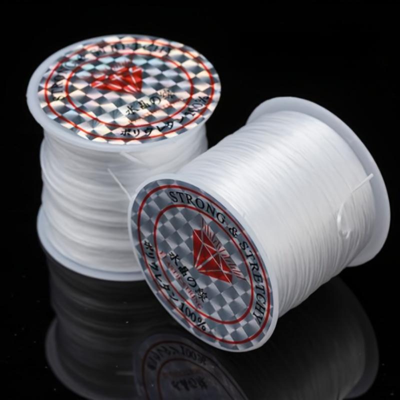 Elastic Crystal String 0.8mm Elastic Crystal String Bead Cord Stretchy Bracelet String for Beading Jewelry Making Beading Cords & Threads