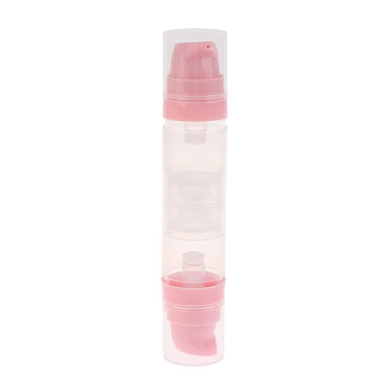 

5ml + 5ml Double-Headed Vacuum Press Bottle – Refillable Container for Lotion, Spray, Cream, Gel, and Liquid Cosmetics