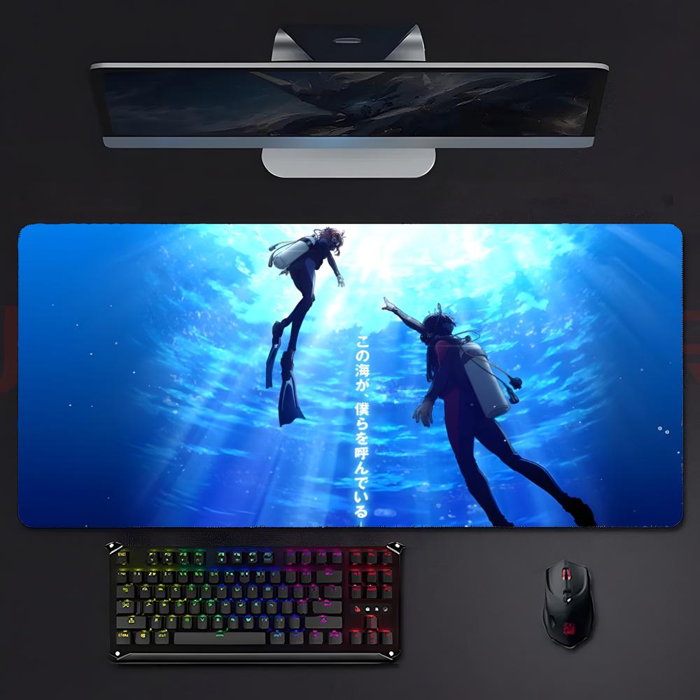 Leisurely Grand Blue Dreamings Mouse Pad Mousepad Large Gaming Lockedge Thickened Pc Table Desk Mat