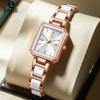 Gold Inlaid Jade Qingti Watch Women'S Small Dial Women'S Bracelet Watch High-End Women'S Watch Luxury Jewelry Buckle Retro Trend