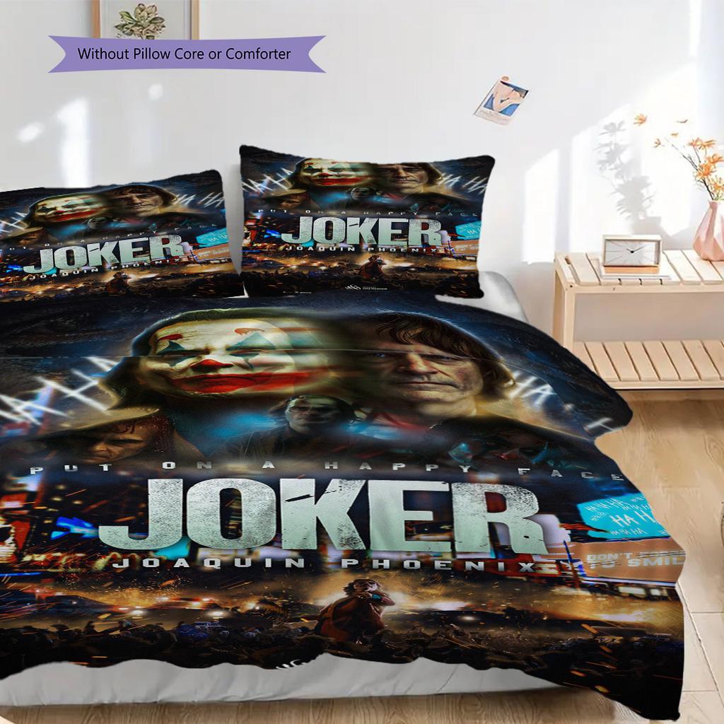 Joker Dark Clown'S Tale Threepiece Set 1 Duvet Cover 2 Pillowcase Without Core Duvet Cover And Pillowcase Soft And Comfortable
