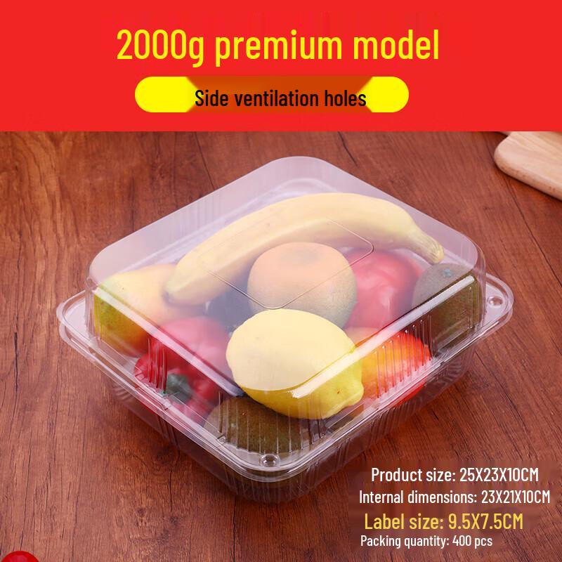 Disposable Transparent Fruit Takeaway Containers with Lids