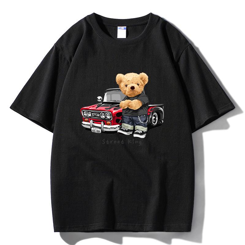 

M07 MINISO 2026 Summer Men Women Print Oversized T-shirt Casual Cotton Tee XS