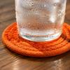 4 Piece Halloween Pumpkin Shaped Coasters Cotton Rope Woven Tabletop Decoration Heat Resistant Bowl Plate Mats Coffee Cup Coasters Set