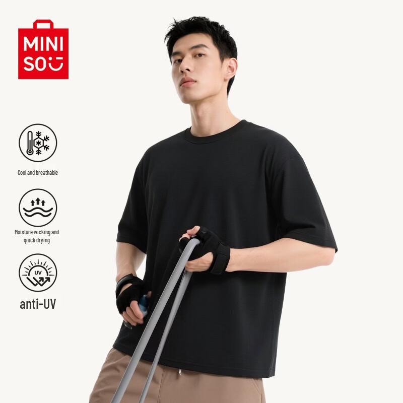 MINISO Men's Cool-Touch Sun Protection Sports T-Shirt