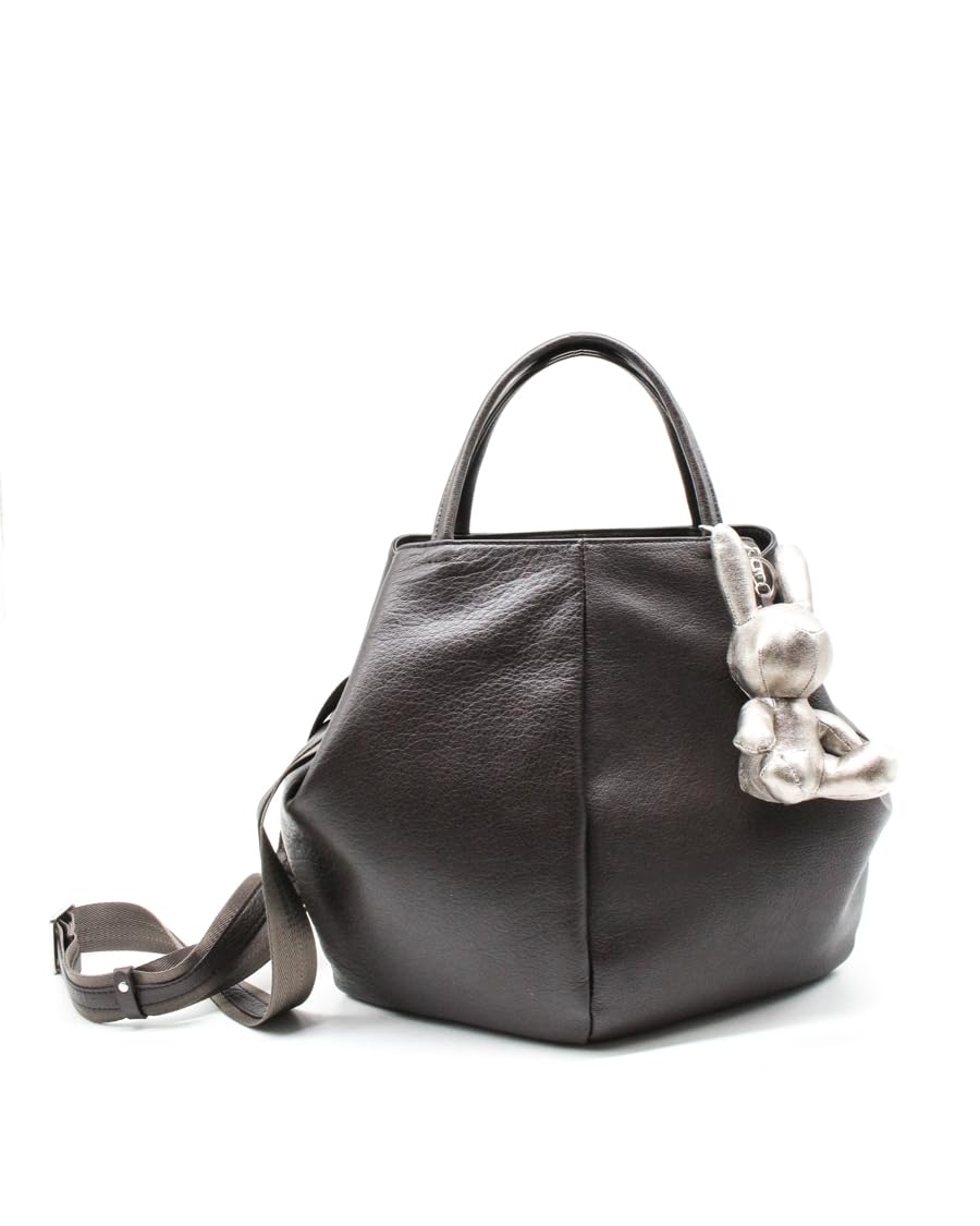 

Osamu genuine product Buffalo leather shoulder bag A4 size compatible rounded ladies bag (0347C) - 2-way BO-0347C (Brown) коричневий