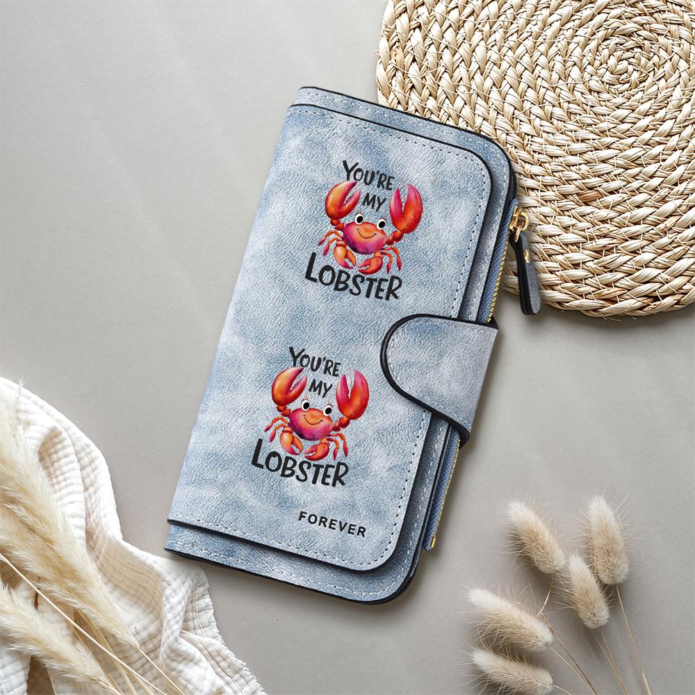 Cute Crab Pattern Long Wallet