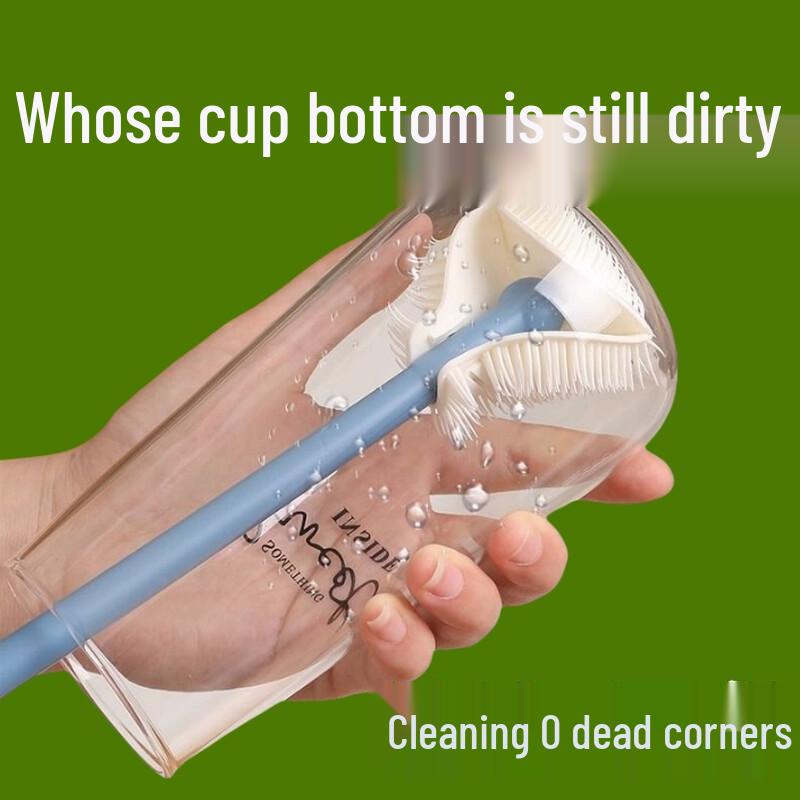 Foldable Long-Handle Cup and Kettle Cleaning Brush