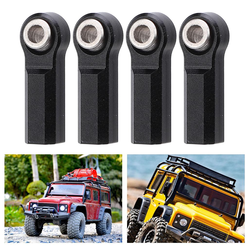 4PCS Metal Joint Alloy for 1/10 Model Car 7.0mm Diameter M4 Thrd RC Car Joint 4 Straight